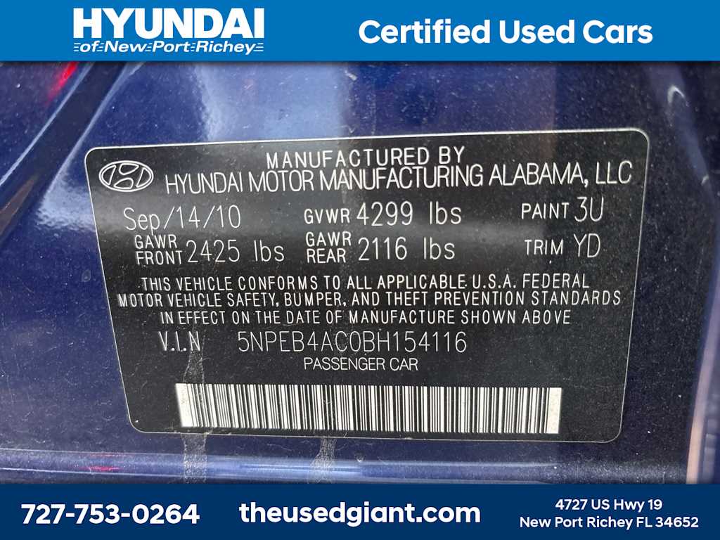 Thumbnail: 2011 Hyundai Sonata - 9