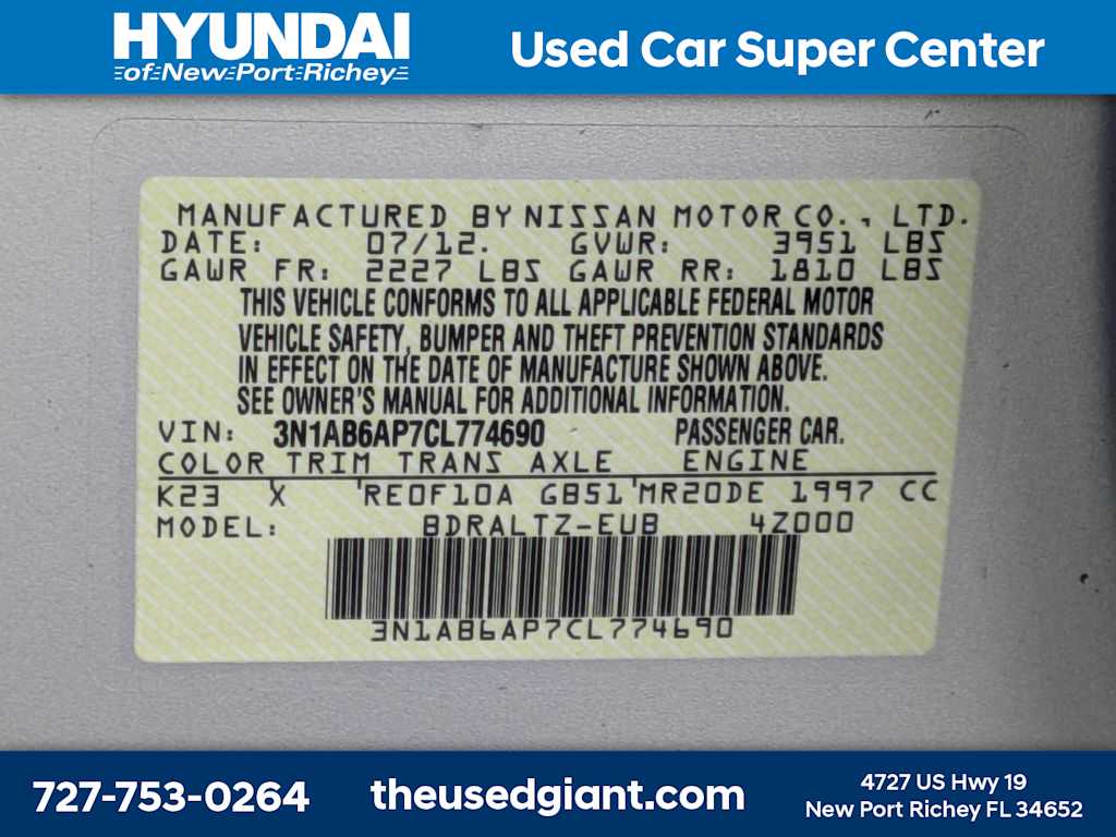 Thumbnail: 2012 Nissan Sentra - 30