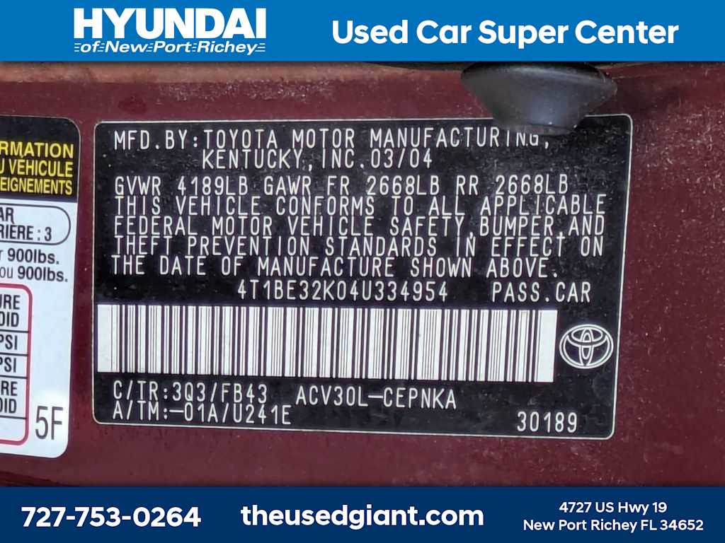 Thumbnail: 2004 Toyota Camry - 13