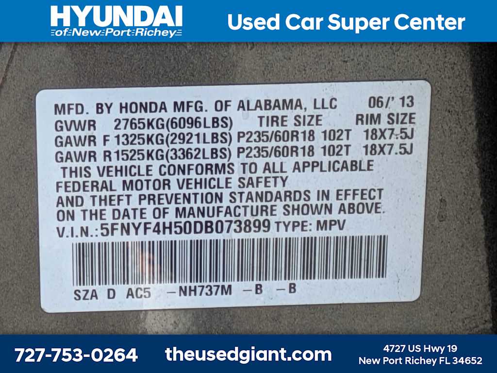 Thumbnail: 2013 Honda Pilot - 13