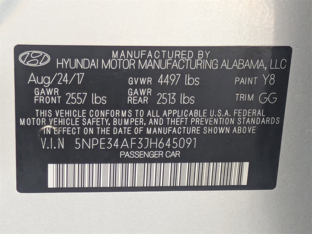 Thumbnail: 2018 Hyundai Sonata - 34