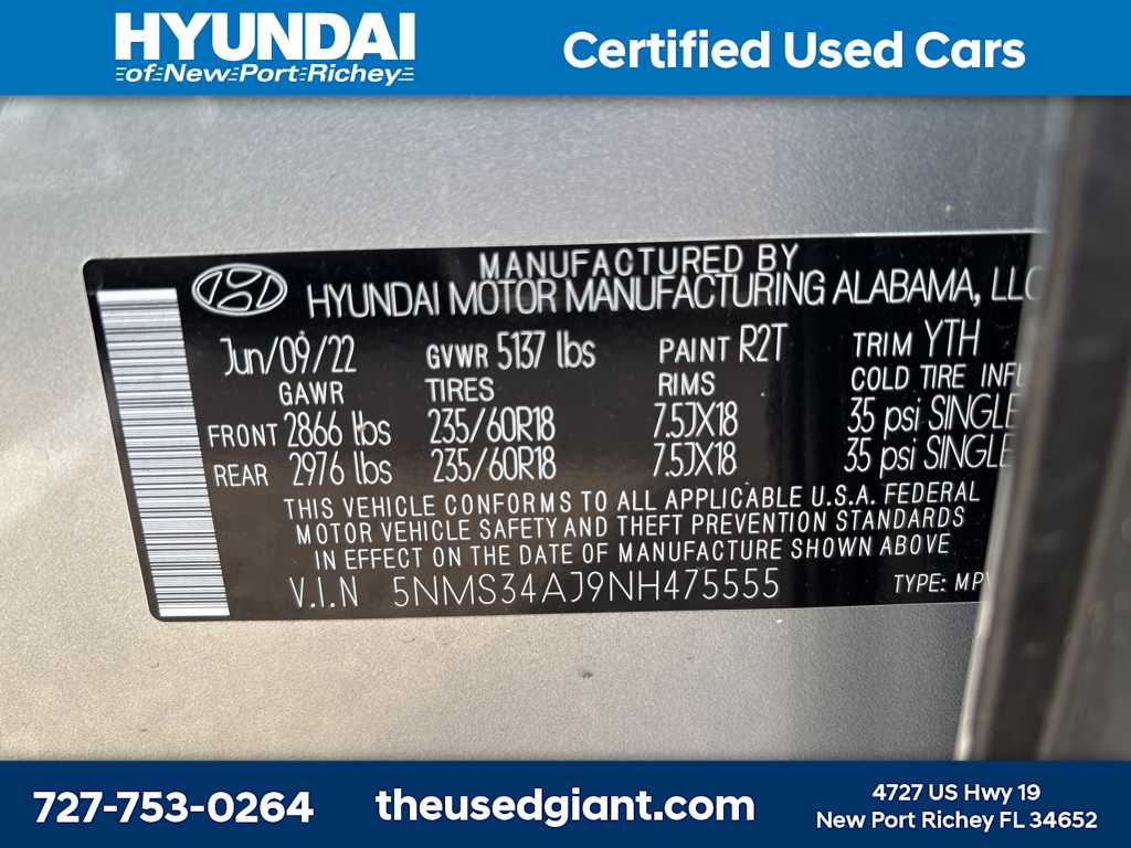 2022 Hyundai Santa Fe SEL 14