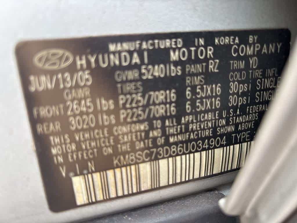 Thumbnail: 2006 Hyundai Santa Fe - 13