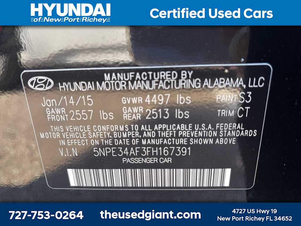 Thumbnail: 2015 Hyundai Sonata - 13