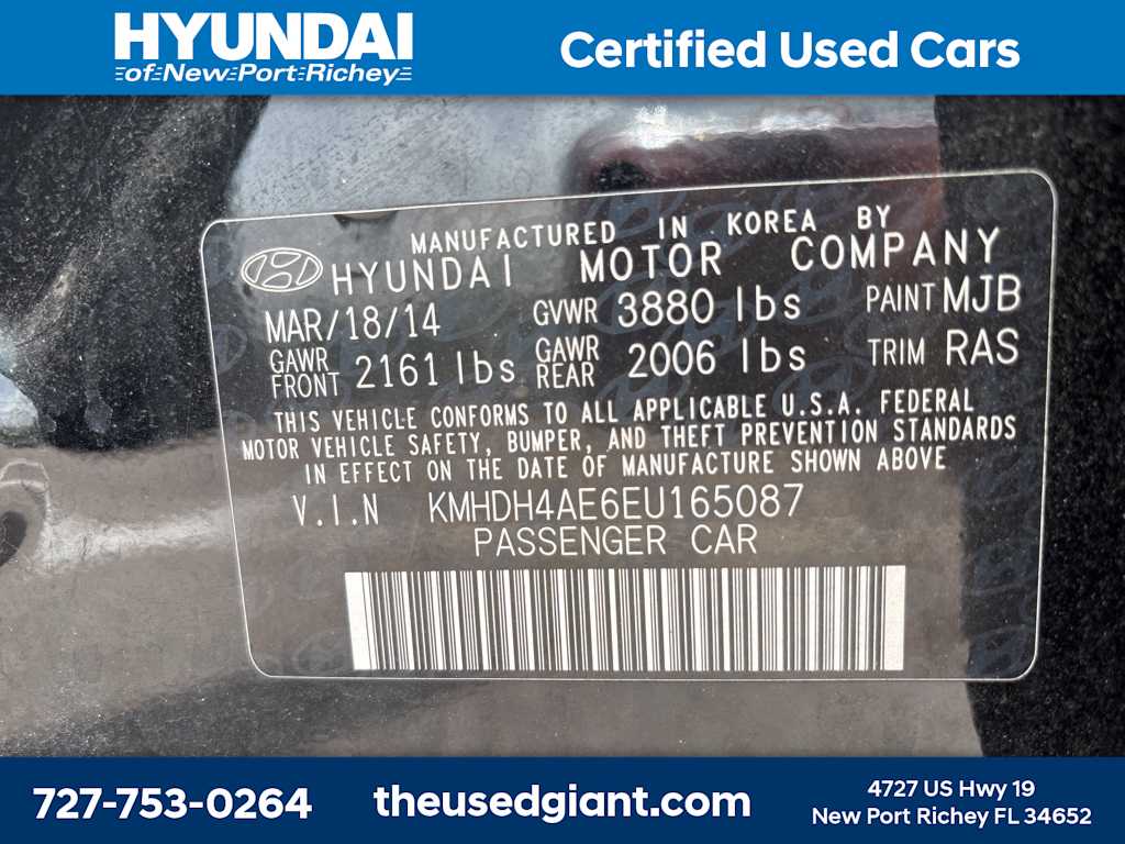 2014 Hyundai Elantra SE 11