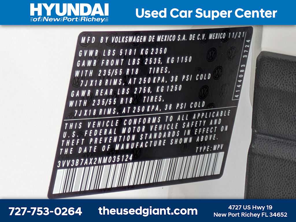 Thumbnail: 2022 Volkswagen Tiguan - 40