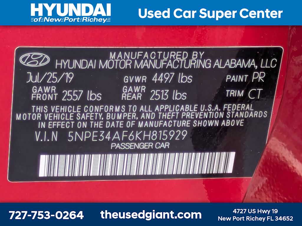 Thumbnail: 2019 Hyundai Sonata - 38