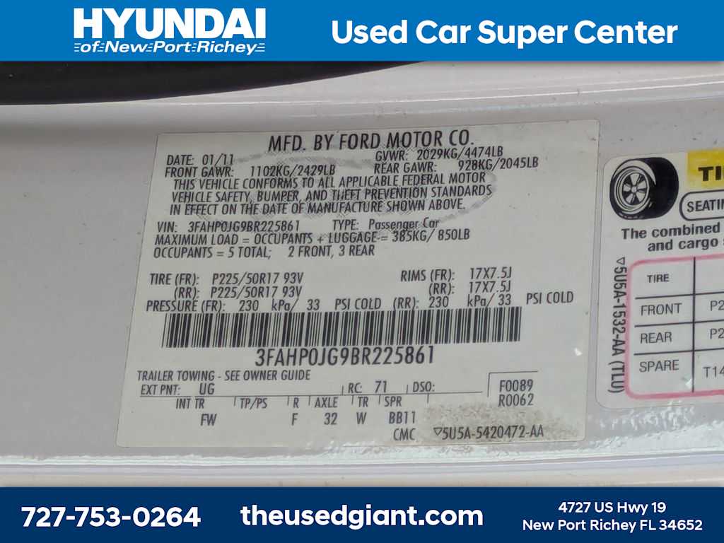 Thumbnail: 2011 Ford Fusion - 34
