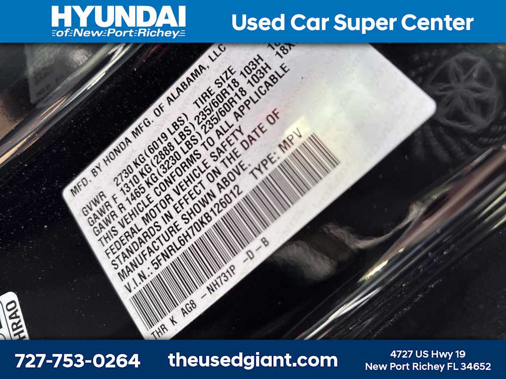 Thumbnail: 2019 Honda Odyssey - 14