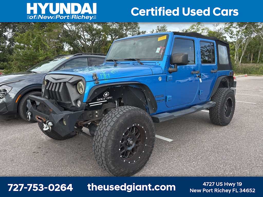 2015 Jeep Wrangler Unlimited Sport Hero Image