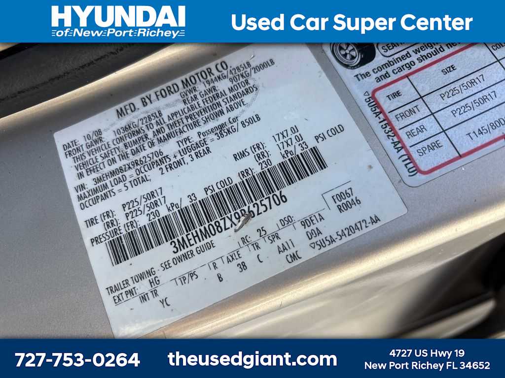 Thumbnail: 2009 Mercury Milan - 10