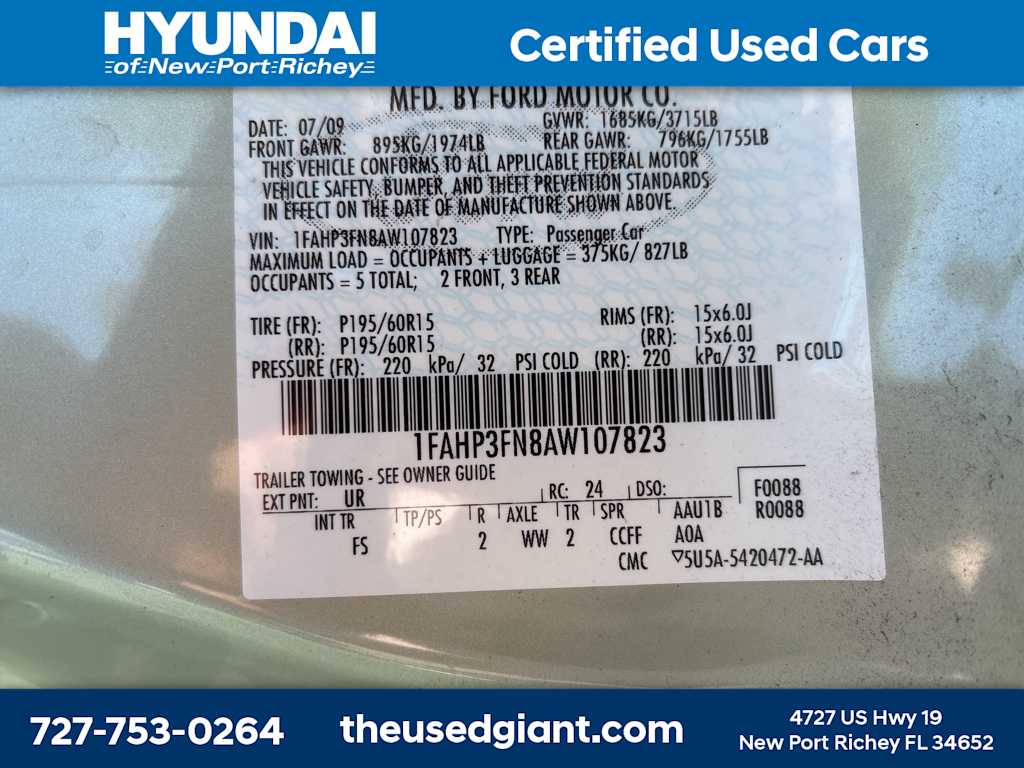 2010 Ford Focus SE 10