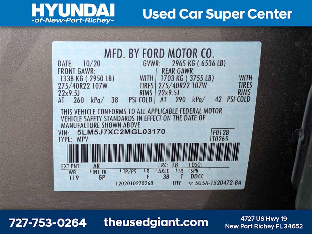 Thumbnail: 2021 Lincoln Aviator - 46