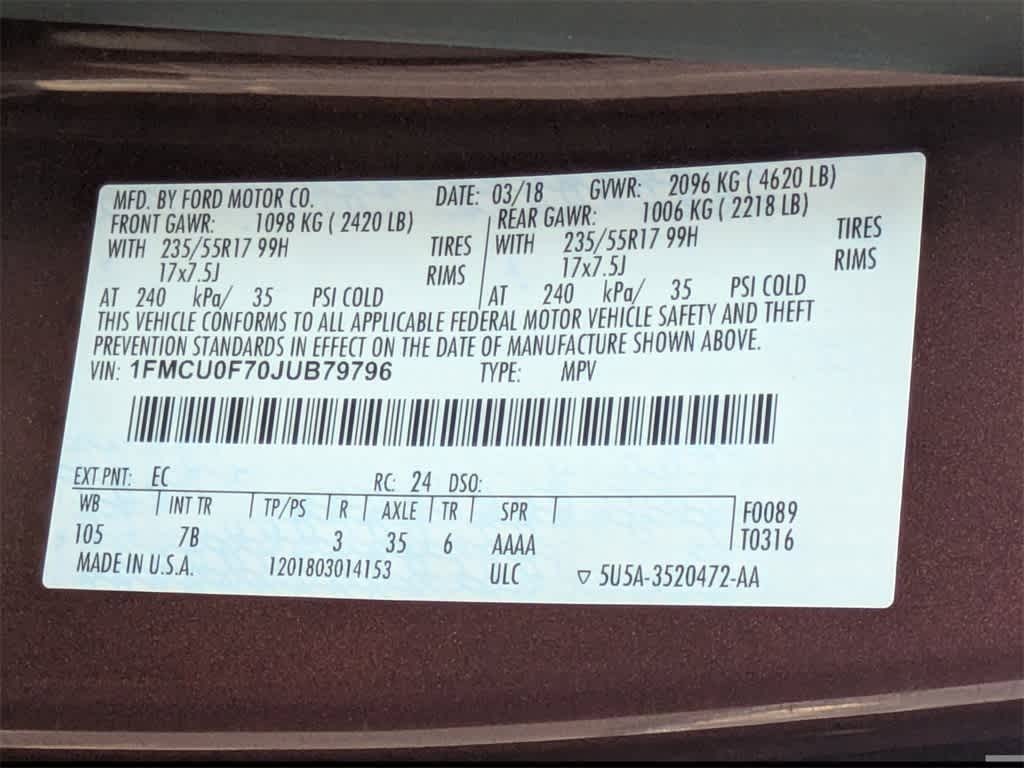 Thumbnail: 2018 Ford Escape - 30