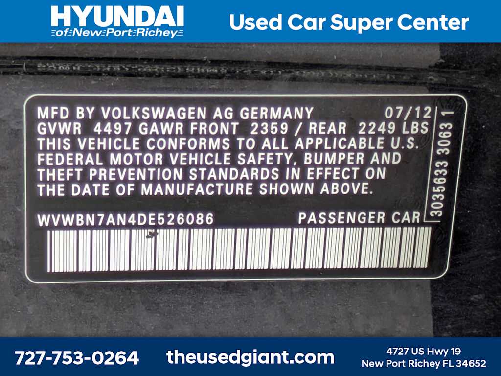 Thumbnail: 2013 Volkswagen CC - 35