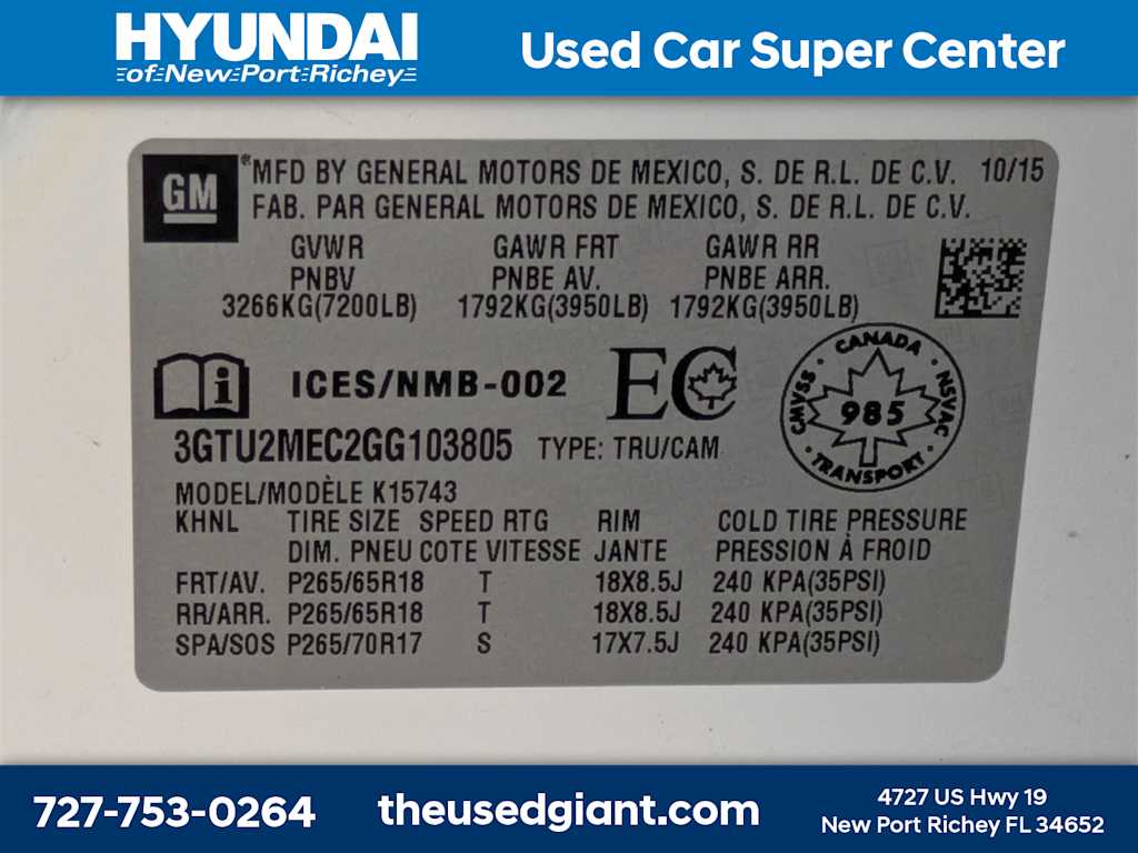 Thumbnail: 2016 GMC Sierra 1500 - 34