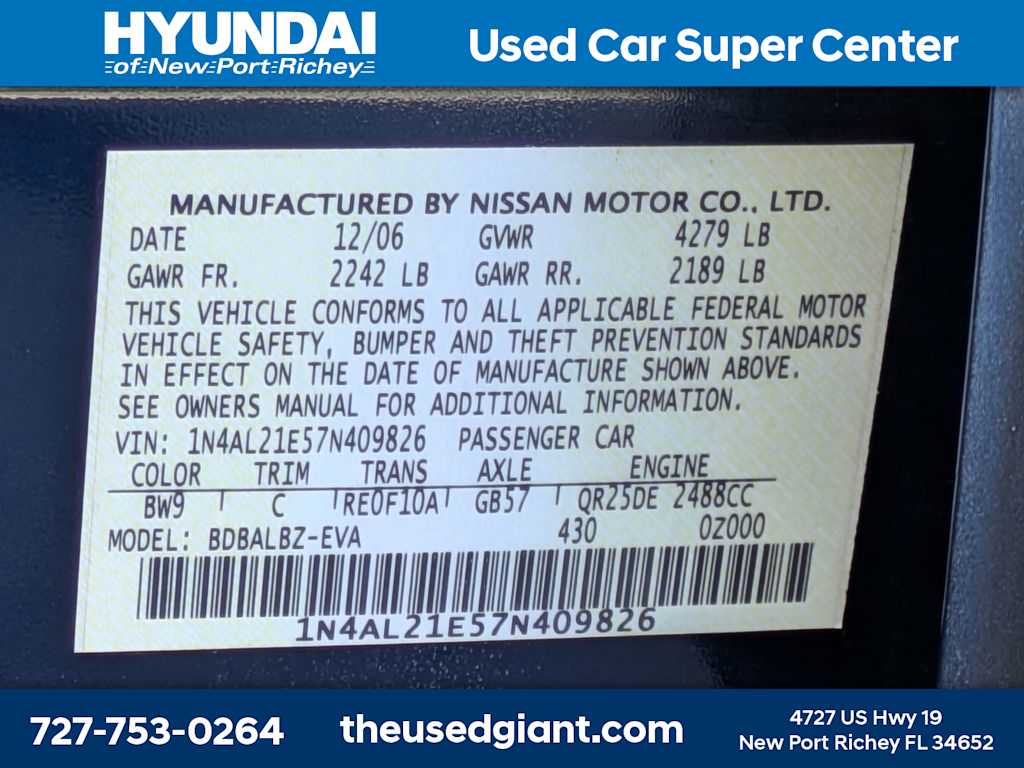 Thumbnail: 2007 Nissan Altima - 33