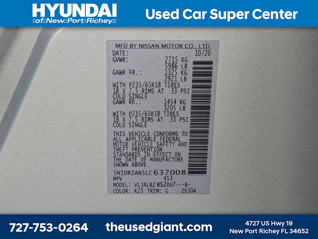 Thumbnail: 2020 Nissan Pathfinder - 36