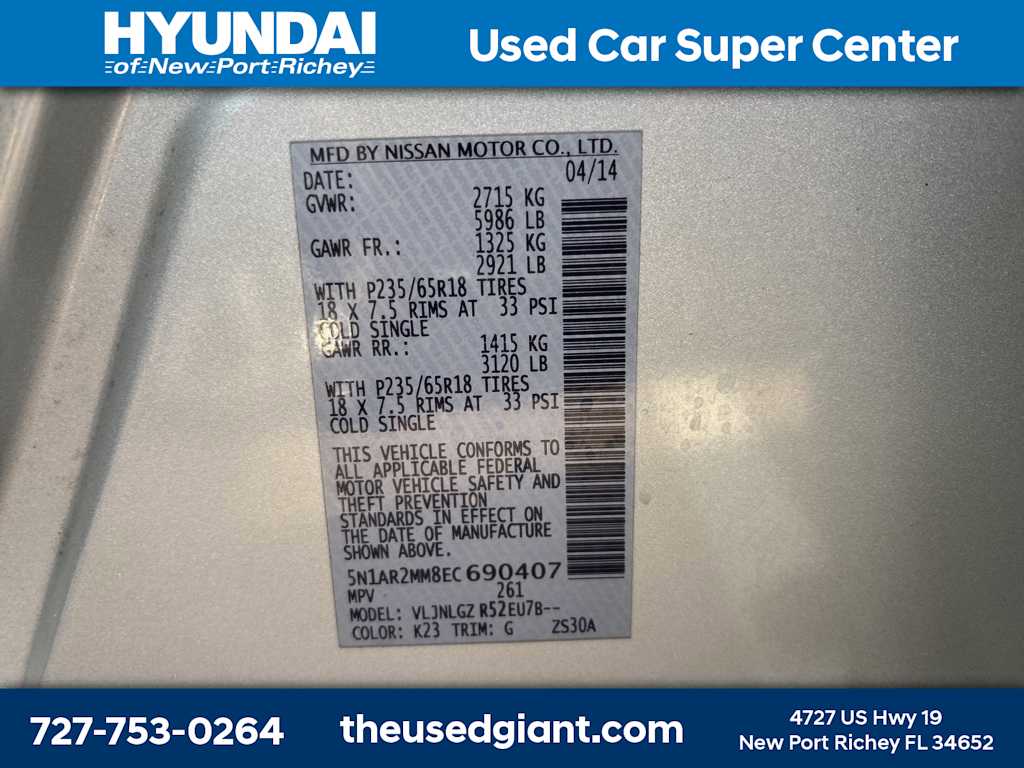 Thumbnail: 2014 Nissan Pathfinder - 14