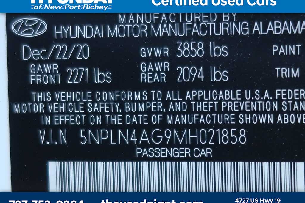 2021 Hyundai Elantra SEL 12