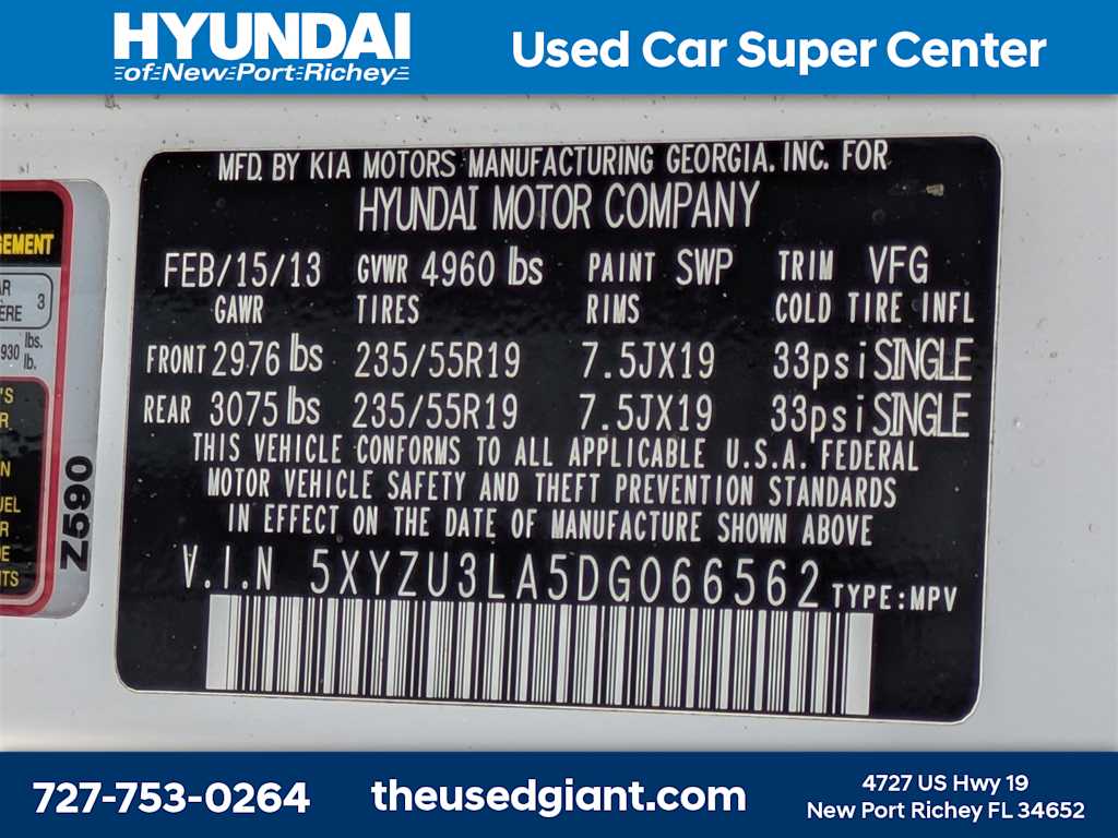 Thumbnail: 2013 Hyundai Santa Fe - 34