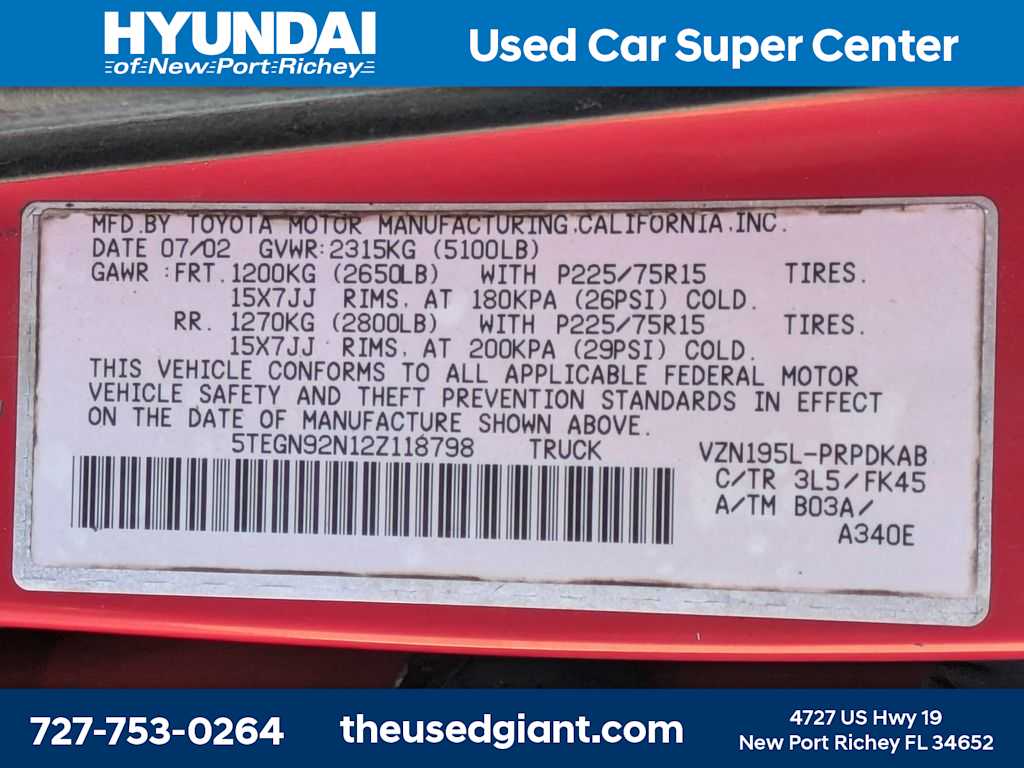 Thumbnail: 2002 Toyota Tacoma - 29