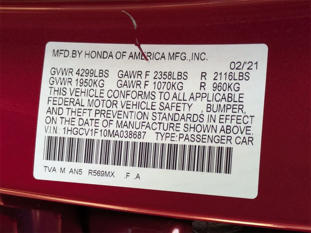 Thumbnail: 2021 Honda Accord - 32