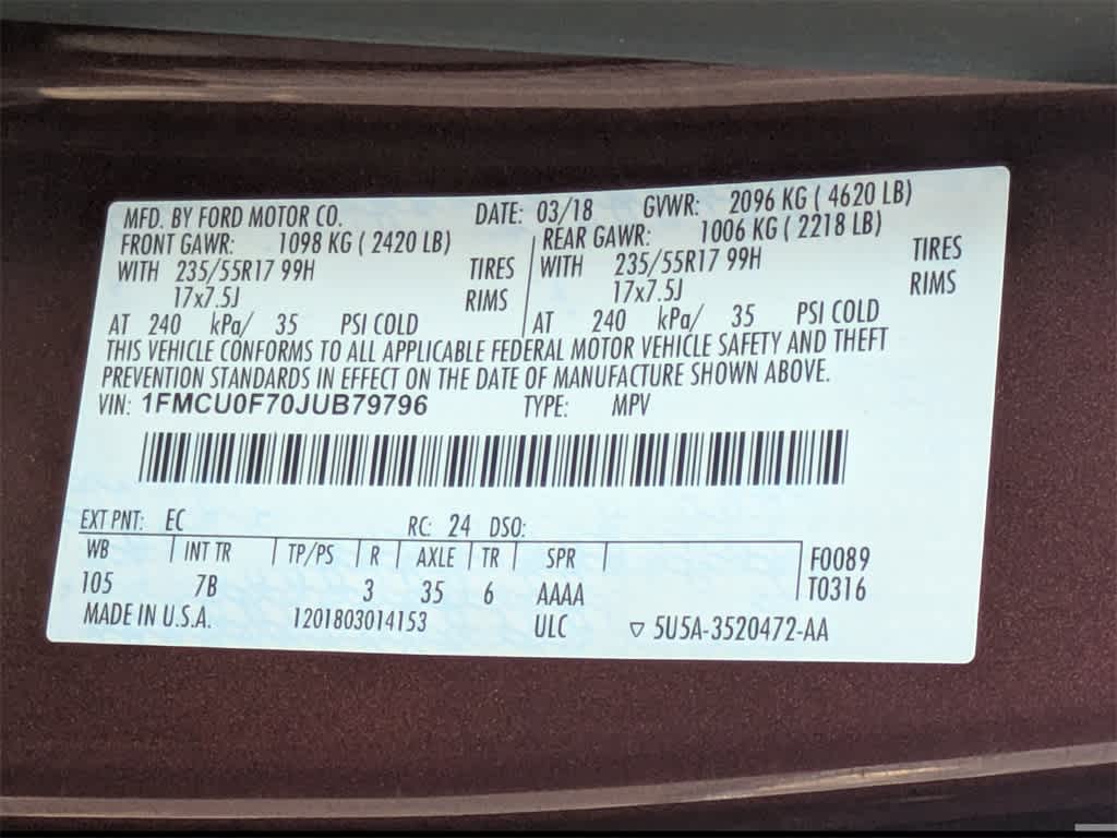 Thumbnail: 2018 Ford Escape - 30