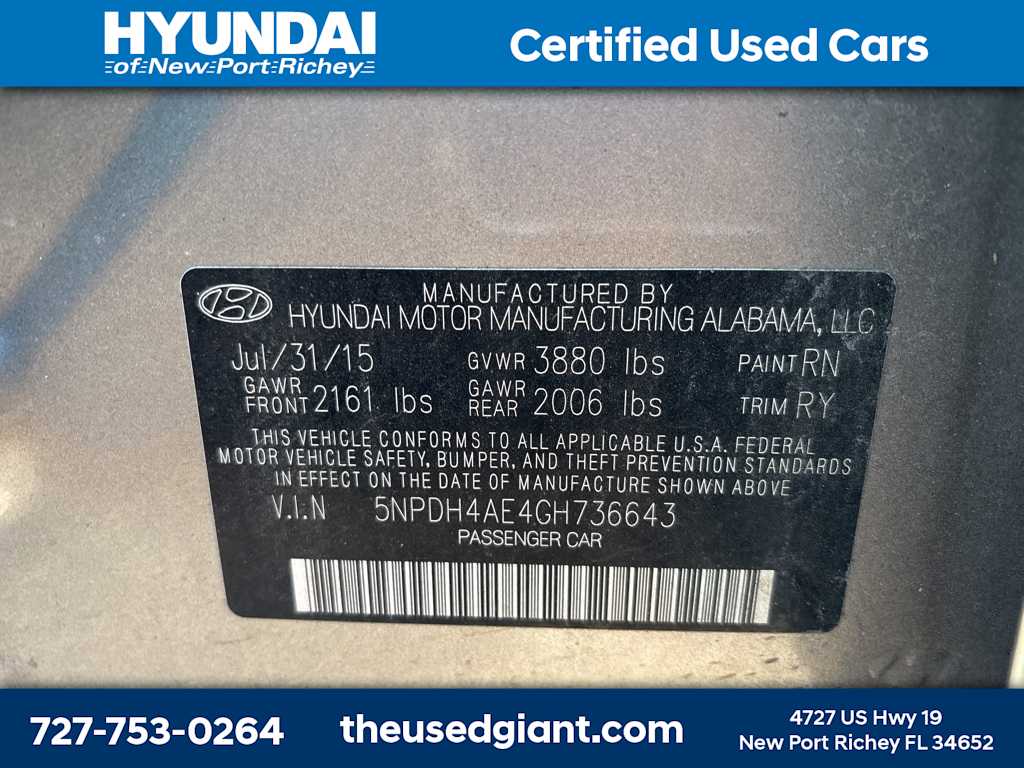 Thumbnail: 2016 Hyundai Elantra - 14