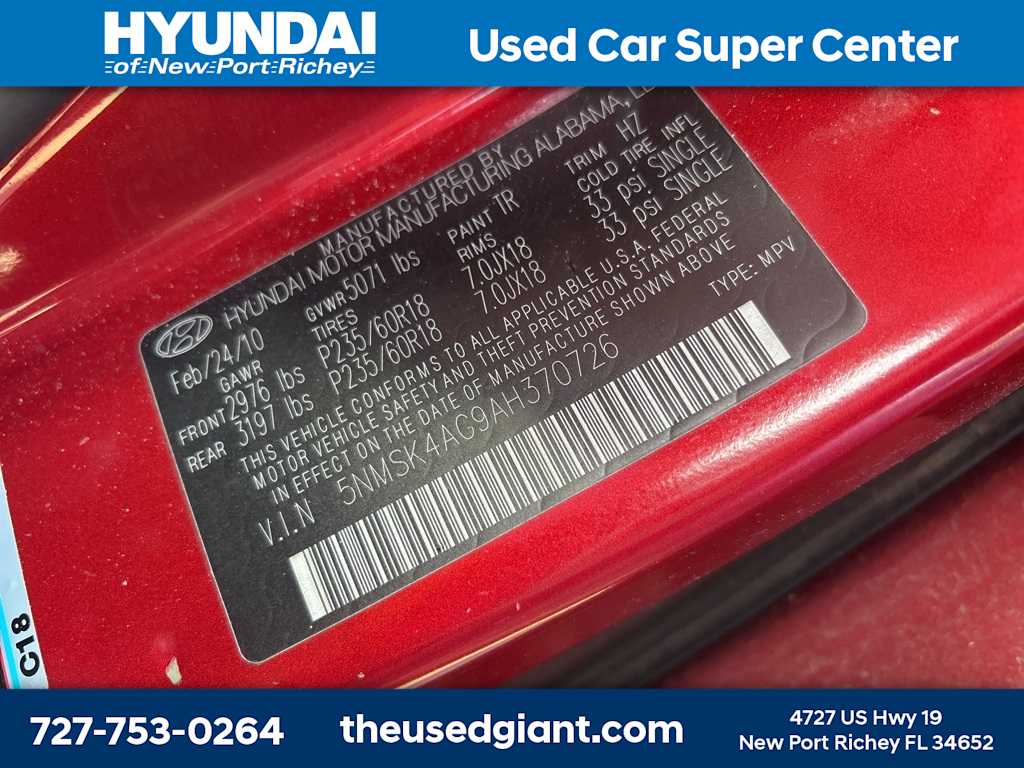 Thumbnail: 2010 Hyundai Santa Fe - 14