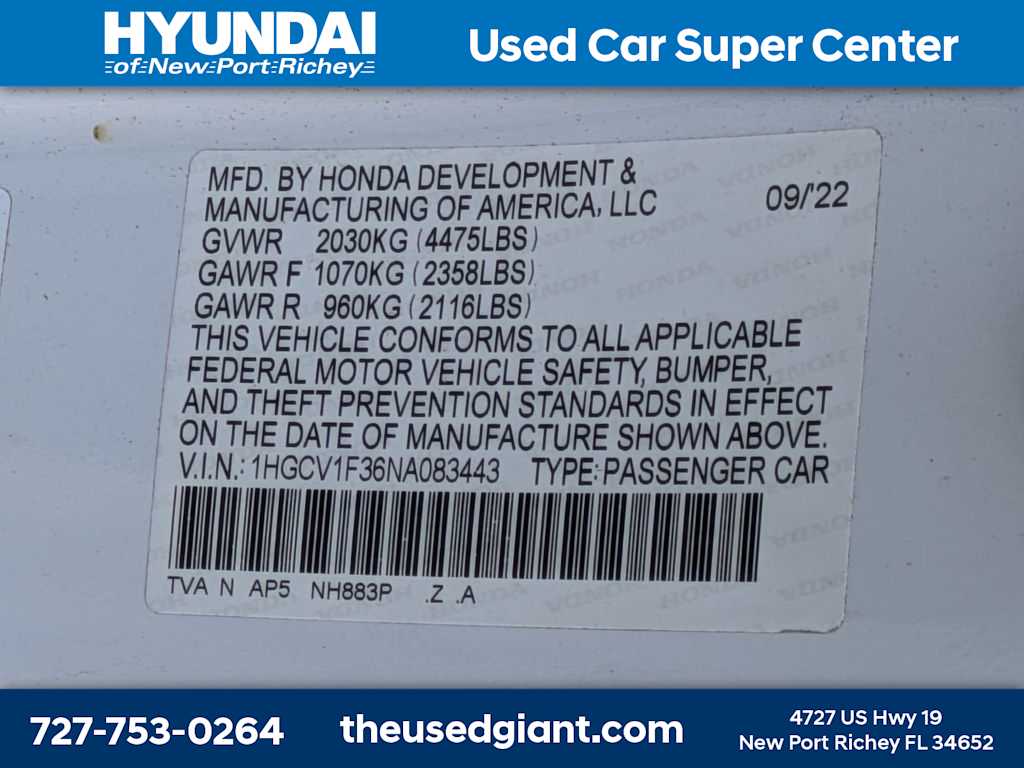 Thumbnail: 2022 Honda Accord - 35