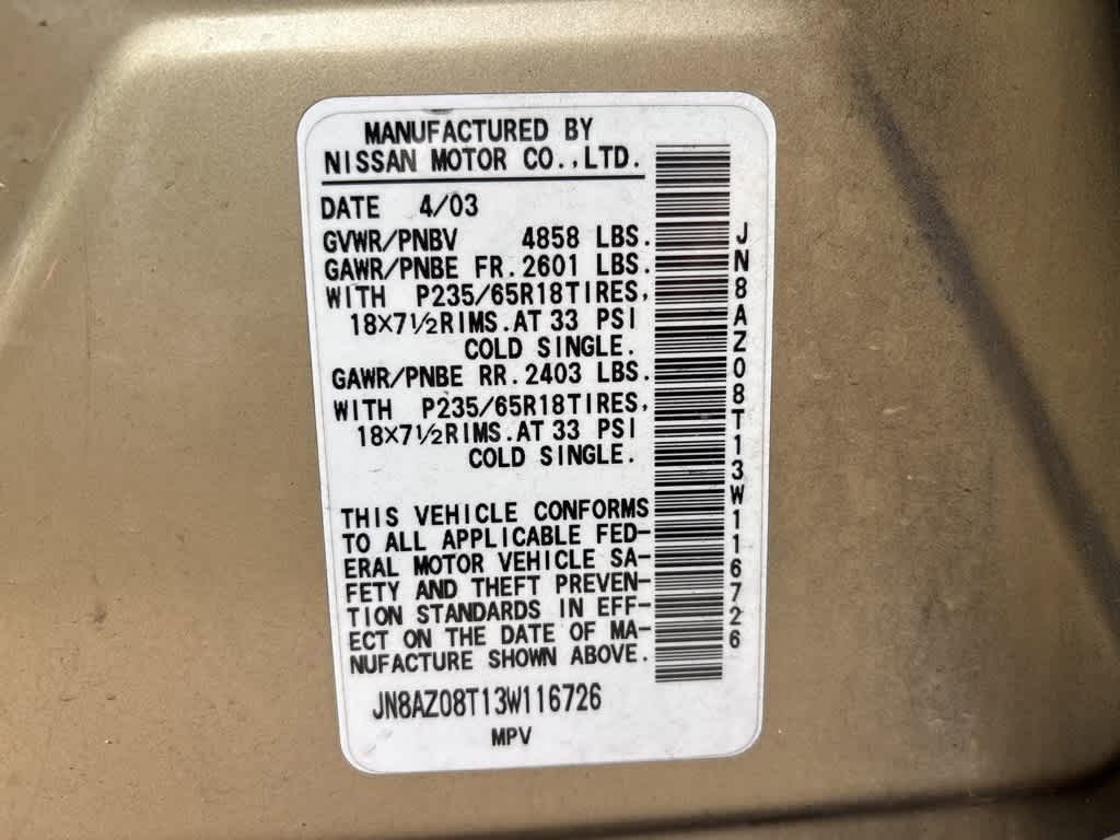 Thumbnail: 2003 Nissan Murano - 13