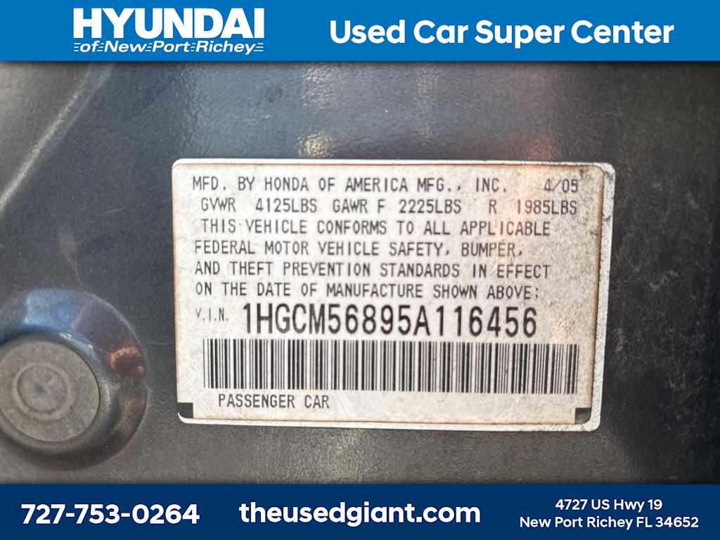 Thumbnail: 2005 Honda Accord - 7