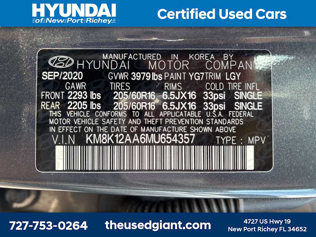 2021 Hyundai Kona SE 12