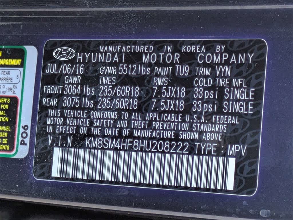 Thumbnail: 2017 Hyundai Santa Fe - 34