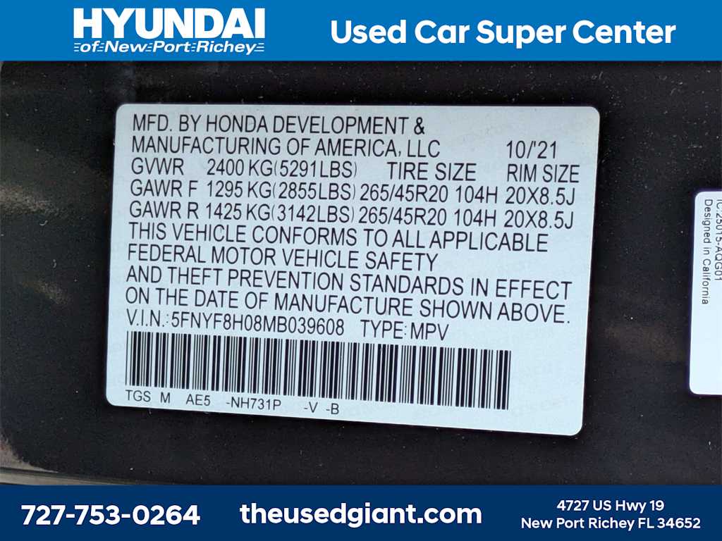 Thumbnail: 2021 Honda Passport - 46