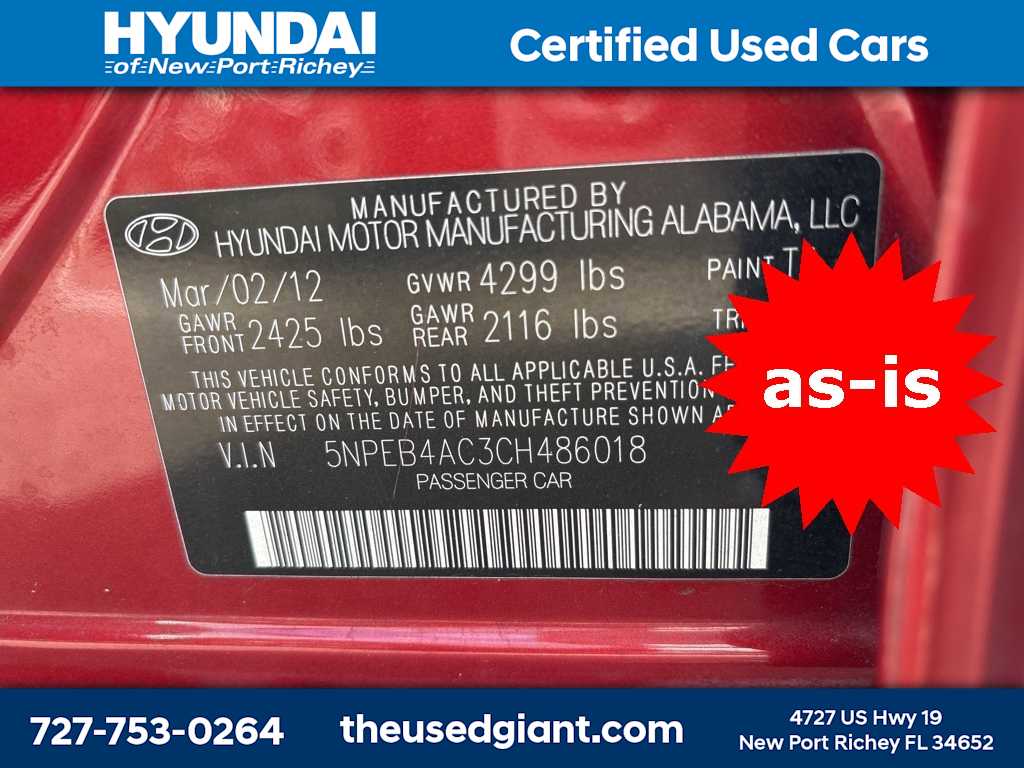 Thumbnail: 2012 Hyundai Sonata - 11