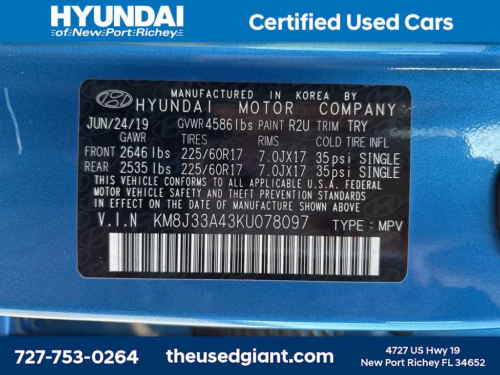 2019 Hyundai Tucson Value 12