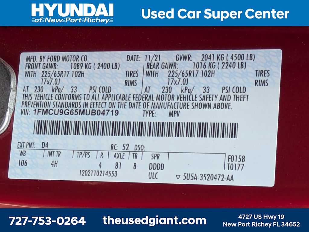 Thumbnail: 2021 Ford Escape - 37