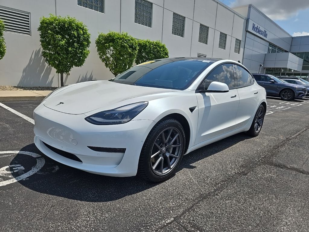 Used 2021 Tesla Model 3 Base with VIN 5YJ3E1EA0MF961260 for sale in Noblesville, IN
