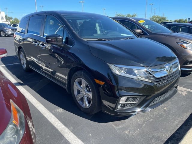 Used 2018 Honda Odyssey EX-L with VIN 5FNRL6H74JB097886 for sale in Noblesville, IN