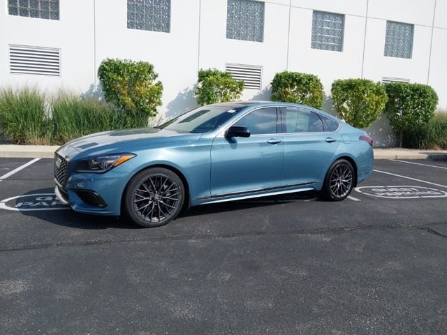 Used 2018 GENESIS G80 Sport with VIN KMHGN4JB7JU228283 for sale in Noblesville, IN