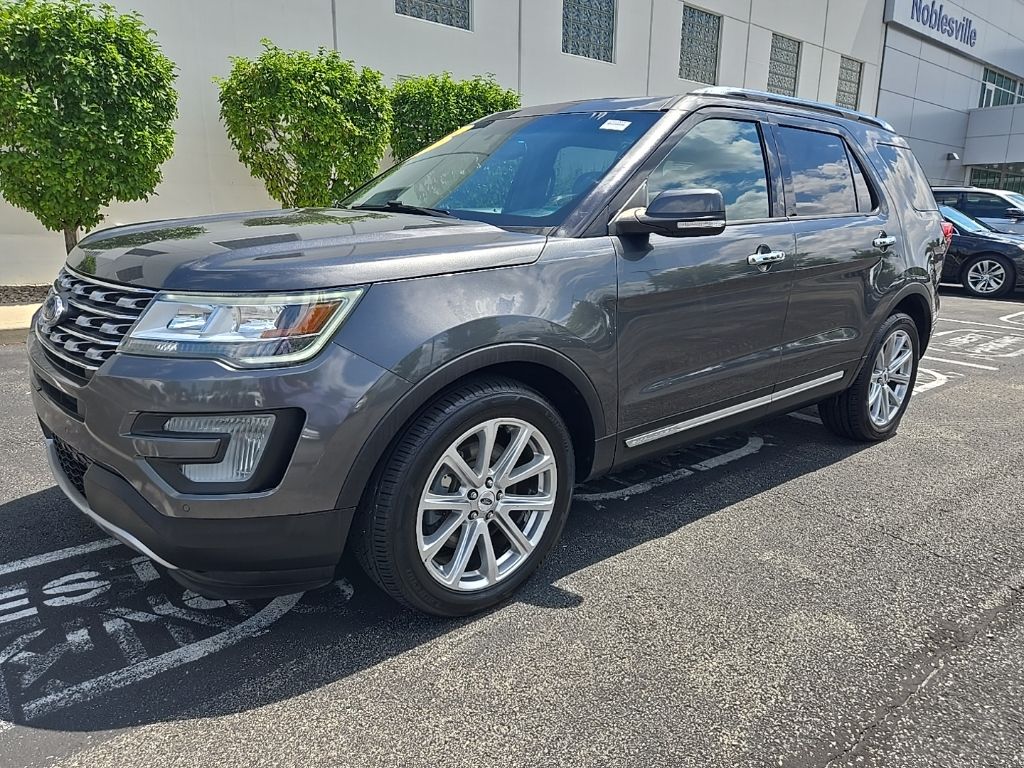 Used 2017 Ford Explorer Limited with VIN 1FM5K7FH4HGA89818 for sale in Noblesville, IN