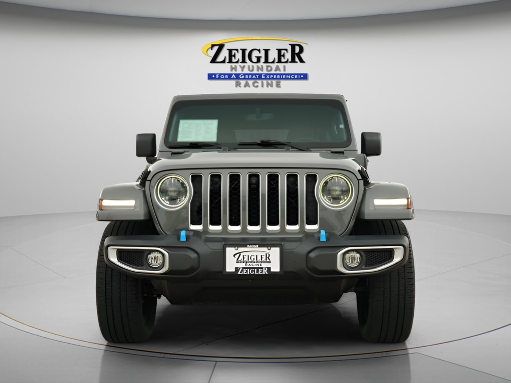 Used 2023 Jeep Wrangler 4xe Sahara 4XE with VIN 1C4JJXP64PW505809 for sale in Mount Pleasant, WI