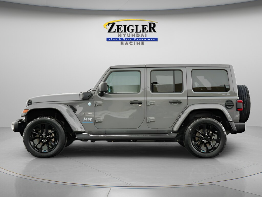 Used 2023 Jeep Wrangler 4xe Sahara 4XE with VIN 1C4JJXP64PW505809 for sale in Mount Pleasant, WI