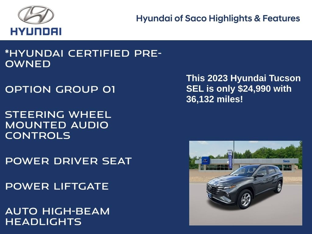Certified 2023 Hyundai Tucson SEL SUV