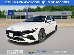 2026 Hyundai Elantra Hybrid Blue Sedan