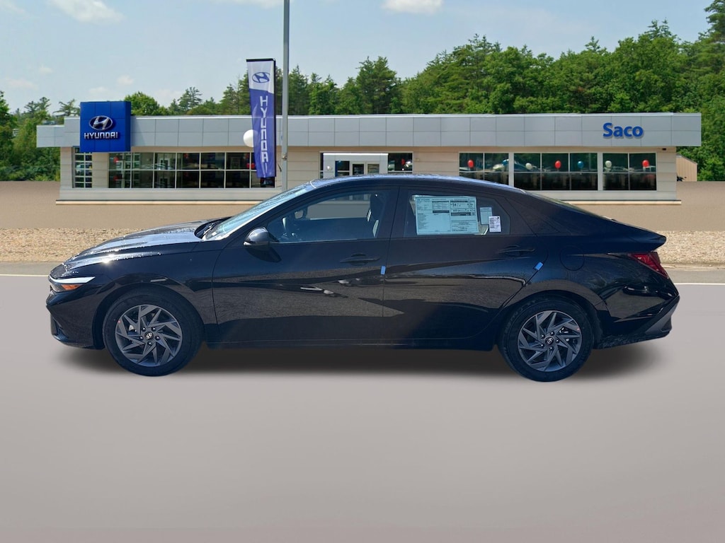 New 2026 Hyundai Elantra Hybrid Blue Sedan