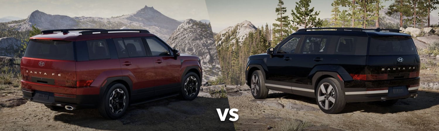 2026 Hyundai Santa Fe SEL vs. Limited back