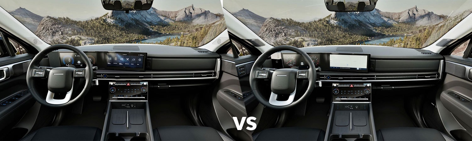 2026 Hyundai Santa Fe SEL vs. Limited interior